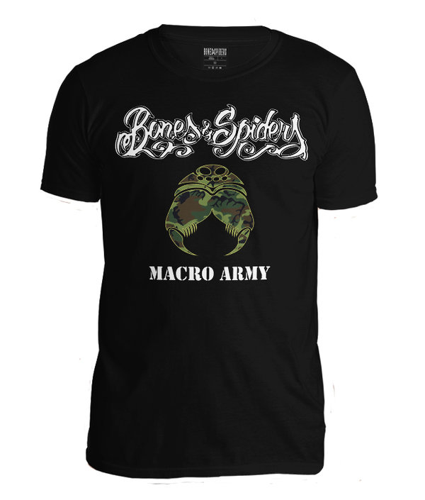Bones & Spiders - Macro Army - T-Shirt - Spinnen - Makrofotografie