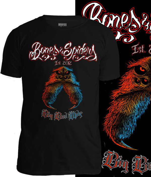Bones & Spiders - Big Bad Wolf Spider - T-Shirt