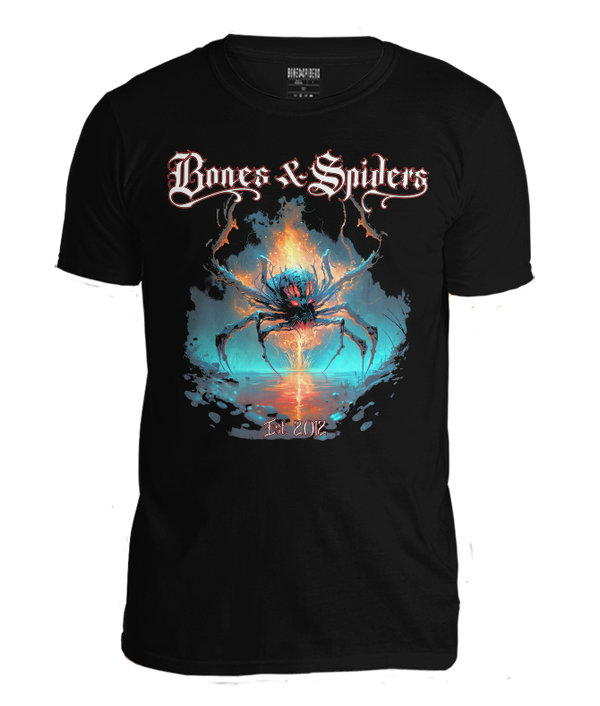 Bones & Spiders - Burning Spider - T-Shirt