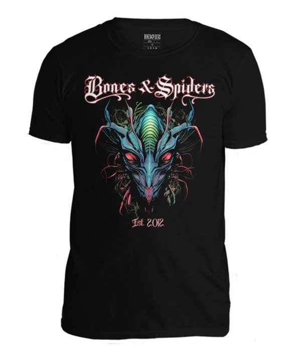 Bones & Spiders - Praying Mantis Head - T-Shirt
