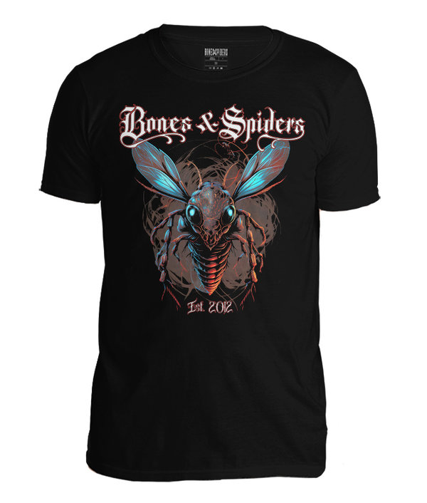 Bones & Spiders - Dark Fly - T-Shirt